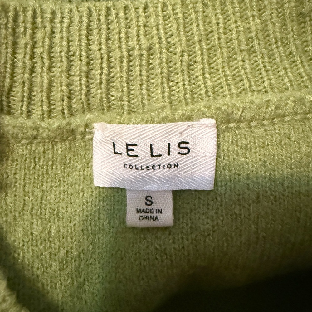 Womens Green Patterned Sweater - image 3